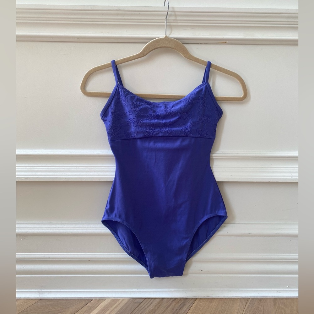 Vintage 90’s Mirella leotard Periwinkle/Purple camisole nylon/lycra - Medium
